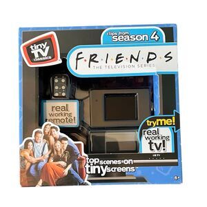 Tiny TV Classics Friends Clips Season 4 Real Working TV and Remote